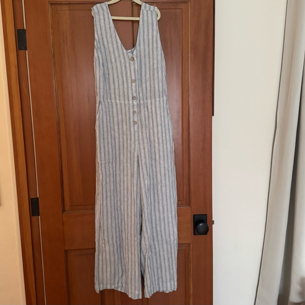 Women’s Striped Sleeveless Jumpsuit